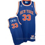 Maglia New York Knicks Patrick Ewing NO 33 Throwback Blu