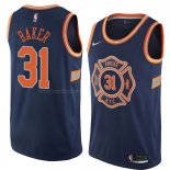 Maglia New York Knicks Ron Baker NO 31 Citta 2018 Blu