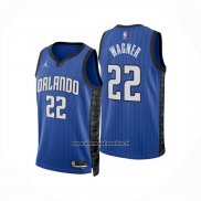 Maglia Orlando Magic Franz Wagner No 22 Statement 2024-25 Blu
