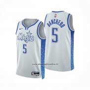 Maglia Orlando Magic Paolo Banchero No 5 Citta 2025-26 Bianco