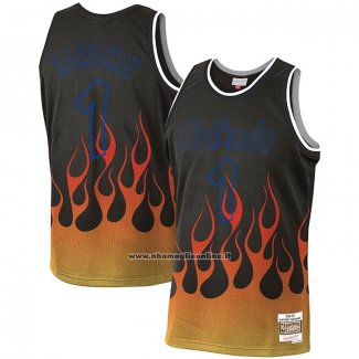 Maglia Orlando Magic Penny Hardaway #1 Flames Nero