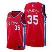 Maglia Philadelphia 76ers Marial Shayok NO 35 Statement Rosso