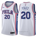 Maglia Philadelphia 76ers Markelle Fultz NO 20 2017-18 Bianco