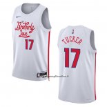 Maglia Philadelphia 76ers P.J. Tucker #17 Citta 2022-23 Bianco