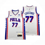 Maglia Philadelphia 76ers V.j. Edgecombe No 77 Association 2025-26 Bianco
