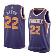 Maglia Phoenix Suns Deandre Ayton NO 22 Icon 2018 Viola