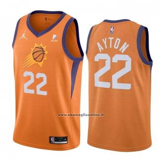 Maglia Phoenix Suns Deandre Ayton #22 Statement 2021 Arancione