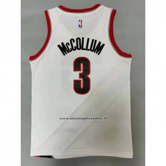 Maglia Portland Trail Blazers C.j. McCollum NO 3 Citta 2018-19 Nero