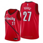 Maglia Portland Trail Blazers Jusuf Nurkic NO 27 Earned 2019 Rosso