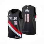 Maglia Portland Trail Blazers Yang Hansen No 16 Icon 2025-26 Nero  Maglia Portland Trail Blazers Yang Hansen No 16 Icon 2025-26 Nero