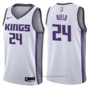 Maglia Sacramento Kings Buddy Hield NO 24 Association 2017-18 Bianco