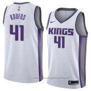 Maglia Sacramento Kings Kosta Koufos NO 41 Association 2018 Bianco