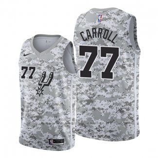 Maglia San Antonio Spurs Demarre Carroll NO 77 Earned Camuffamento