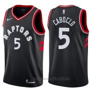 Maglia Toronto Raptors Bruno Caboclo NO 5 Statement 2017-18 Nero