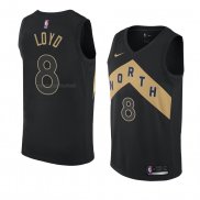 Maglia Toronto Raptors Jordan Loyd NO 8 Citta 2018 Nero