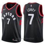 Maglia Toronto Raptors Kyle Lowry NO 7 2017-18 Nero