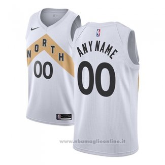 Maglia Toronto Raptors Personalizzate Citta 2017-18 Bianco