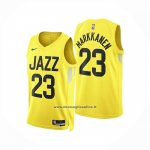 Maglia Utah Jazz Lauri Markkanen No 23 Icon 2024-25 Giallo