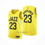 Maglia Utah Jazz Lauri Markkanen No 23 Icon 2024-25 Giallo