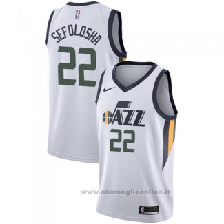 Maglia Utah Jazz Thabo Sefolosha NO 22 Association 2017-18 Bianco