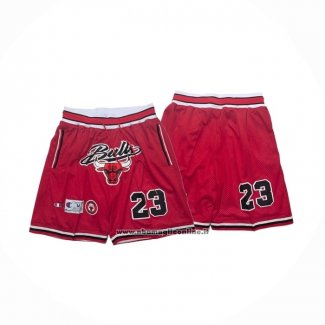 Pantaloncini Chicago Bulls Just Don Rosso4