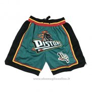 Pantaloncini Detroit Pistons Just Don 2019 Verde