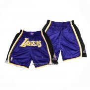 Pantaloncini Los Angeles Lakers Just Don Viola2