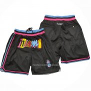 Pantaloncini Miami Heat Citta Just Don 2022 Nero