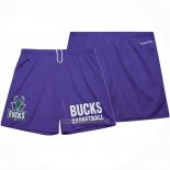 Pantaloncini Milwaukee Bucks Mitchell & Ness Hardwood Classics Viola