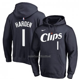 Felpa con Cappuccio Los Angeles Clippers James Harden Citta 2023-24 Blu