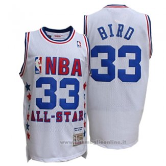 Maglia All Star 1990 Larry Bird NO 33 Bianco