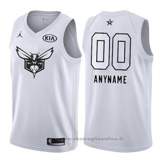 Maglia All Star 2018 Charlotte Hornets Nike Personalizzate Bianco