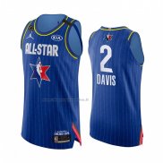 Maglia All Star 2020 Los Angeles Lakers Anthony Davis NO 2 Autentico Blu