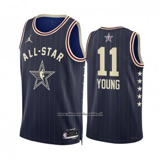 Maglia All Star 2024 Atlanta Hawks Trae Young #11 Blu