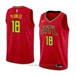 Maglia Atlanta Hawks Miles Plumlee NO 18 Statement 2018 Rosso