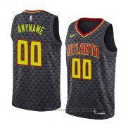 Maglia Atlanta Hawks Personalizzate Icon 2018-19 Nero