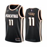 Maglia Atlanta Hawks Trae Young NO 11 Citta 2019-20 Nero