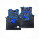 Maglia Bambino Dallas Mavericks Dirk Nowitzki #41 Mitchell & Ness 1998-99 Nero