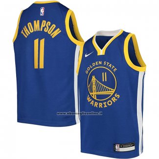 Maglia Bambino Golden State Warriors Klay Thompson #11 Icon Blu