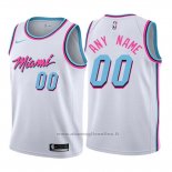 Maglia Bambino Miami Heat Personalizzate 2017-18 Bianco