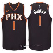 Maglia Bambino Phoenix Suns Devin Booker NO 1 Statement 2017-18 Nero