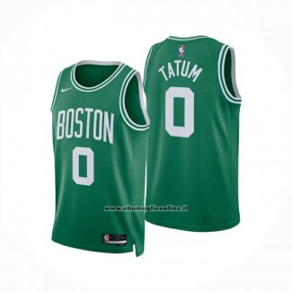 Maglia Boston Celtics Jayson Tatum No 0 Icon 2024-25 Verde