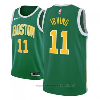 Maglia Boston Celtics Kyrie Irving NO 11 Earned 2018-19 Verde