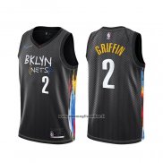 Maglia Brooklyn Nets Blake Griffin #2 Citta 2020-21 Nero