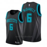 Maglia Charlotte Hornets Jalen Mcdaniels NO 6 Citta Nero