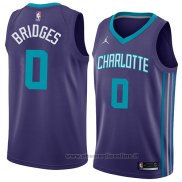 Maglia Charlotte Hornets Miles Bridges NO 0 Statement 2018 Viola