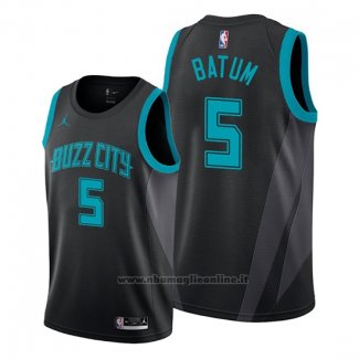 Maglia Charlotte Hornets Nicolas Batum NO 5 Citta Edition Nero