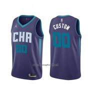 Maglia Charlotte Hornets Personalizzate Statement Edition Viola