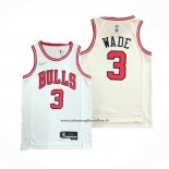 Maglia Chicago Bulls Dwyane Wade #3 Association 2021 Bianco