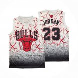 Maglia Chicago Bulls Michael Jordan #23 Mitchell & Ness Bianco Rosso
